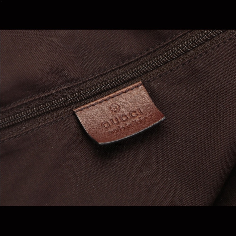 Gucci Brown/Beige GG Canvas Sukey Satchel - Picture 5 of 15
